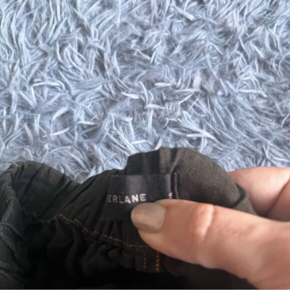 Everlane Brown Black Linen Boxer Shorts Size S - Picture 3 of 6